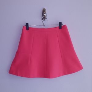 J.Crew Hot Pink Fit and Flare Mini Skirt